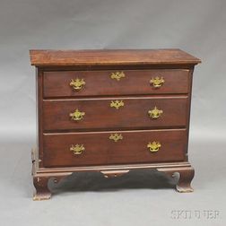 Mahogany Three-drawer Chest-on-Chest Base